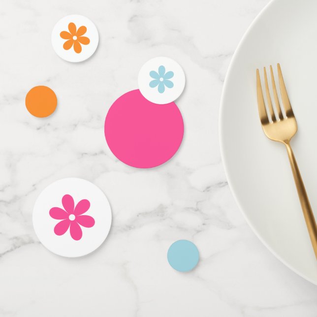 Groovy Girl Power Baby Shower Confetti (Group)