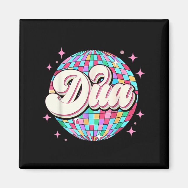 Groovy Girl Retro Dua First Name D Tee 80, 90's  Magnet (Front)