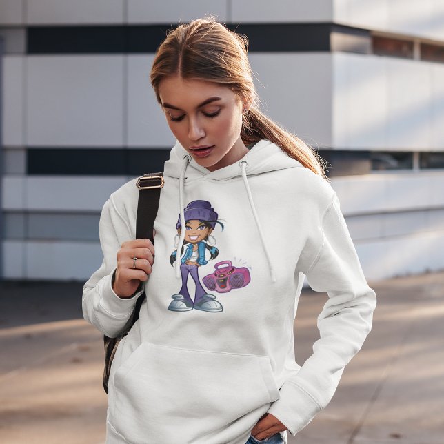 Groovy Girl With A Stereo Hoodie (Creator Uploaded)
