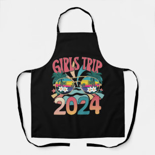 Groovy Girls Trip 2024 Weekend Summer Beach Apron