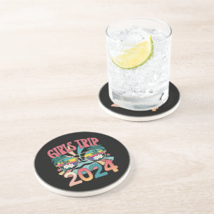 Groovy Girls Trip 2024 Weekend Summer Beach Coaster