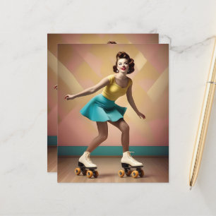 "Groovy Glide: Retro Rhythms on Skate Wheels"
