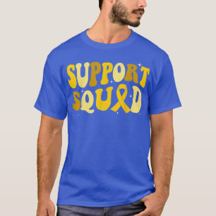 Groovy Gold Warrior Childhood Cancer Awareness Sup T-Shirt