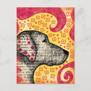 Groovy Good Dog Postcard