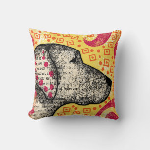Groovy Good Dog Throw Pillow