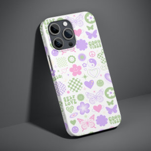 Groovy Good Vibes Y2K Butterfly Modern Girl Case-Mate iPhone 14 Case