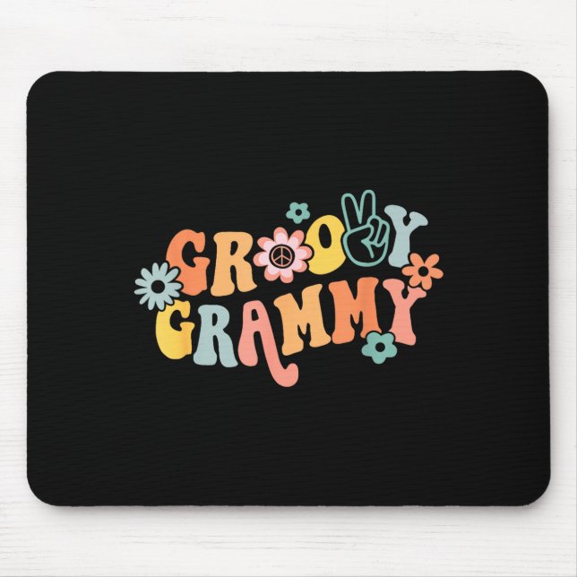 Groovy Grammy One Thankful Grammy Valentines Day M Mouse Pad (Front)