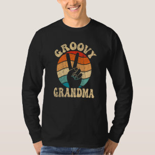 Groovy Grandma 70s Aesthetic Nostalgia 1970's Retr T-Shirt