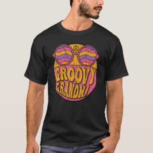 Groovy Grandma 70s Aesthetic Nostalgia 1970's Retr T-Shirt