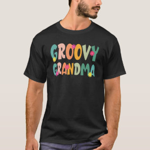 Groovy Grandma 70s Vibes Peace Hippie Matching Fam T-Shirt