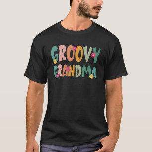 Groovy Grandma 70s Vibes Peace Hippie Matching Fam T-Shirt