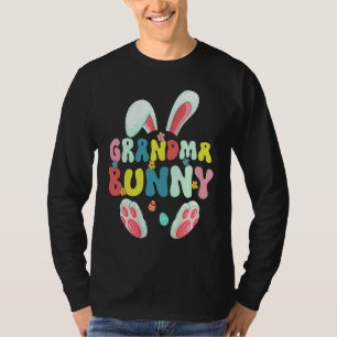 Groovy Grandma Bunny Happy Easter Mother's Day 20 T-Shirt