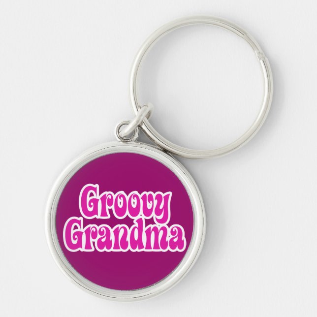 Groovy Grandma Key Ring (Front)