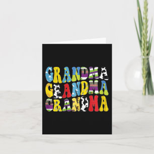 Groovy Grandma Matching Family Birthday Mother#39; Card