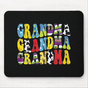 Groovy Grandma Matching Family Birthday Mother#39; Mouse Pad
