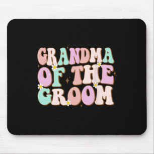 Groovy Grandma Of The Groom Wedding Shower Grandma Mouse Pad