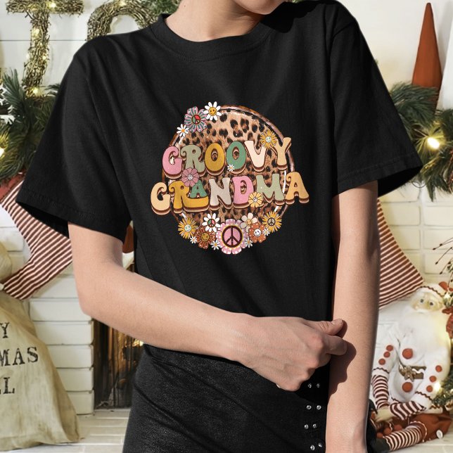 Groovy Grandma Vintage leopard T-Shirt (Creator Uploaded)