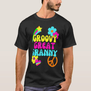 Groovy Great Granny 1960's 1970's Hippie Grandmoth T-Shirt