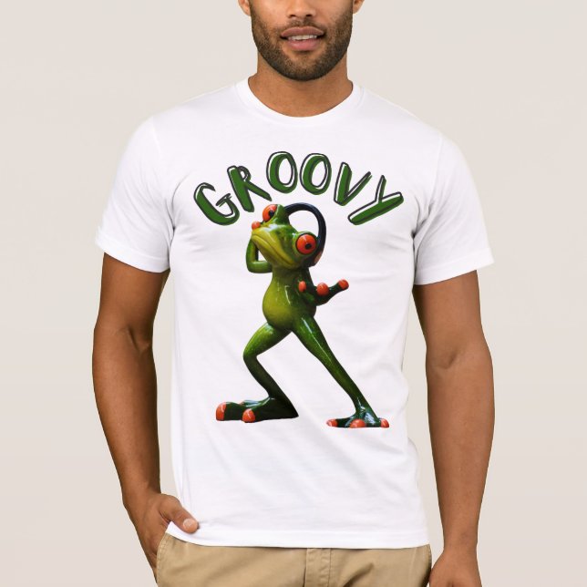 Groovy Green Frog T-Shirt (Front)