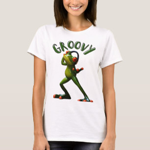 Groovy Green Frog T-Shirt