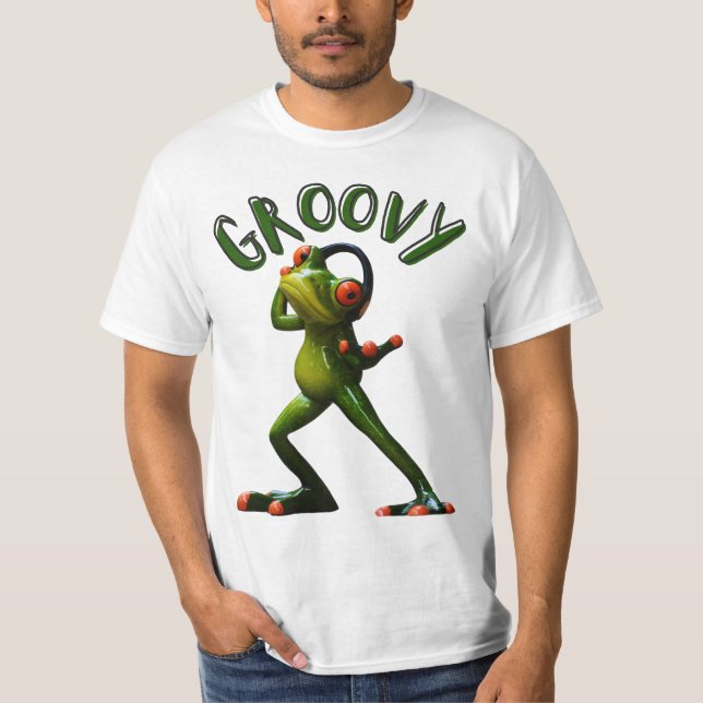 Groovy Green Frog T-Shirt (Front)