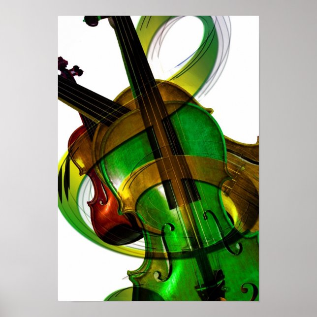 Groovy, Green Violin Poster (Front)