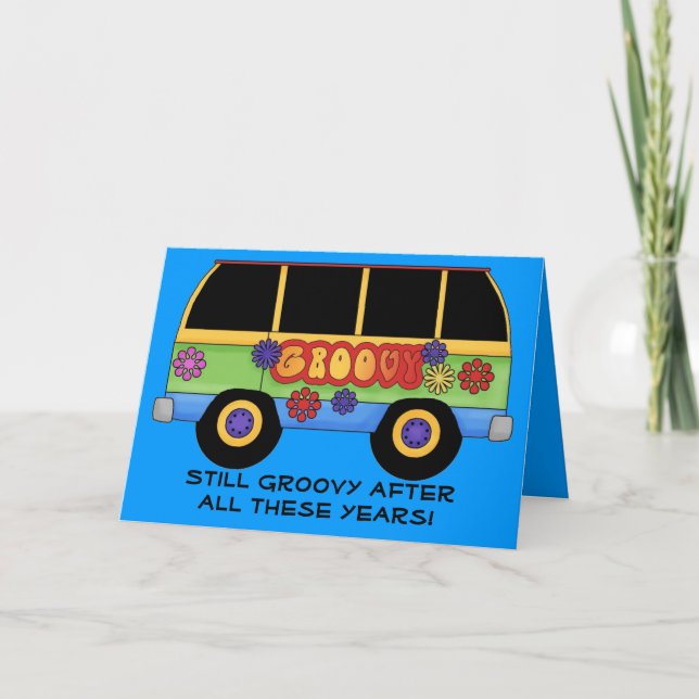 GrOoVy Greeting Card ~BiRtHdAy + EvErY dAy! (Front)