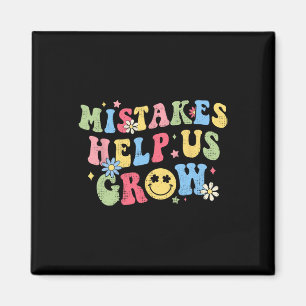 Groovy Growth Mindset Positive Retro Teachers Byck Magnet