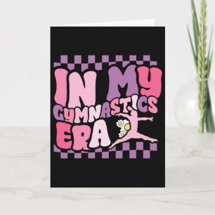 Groovy Gymnast In My Gymnastics Era Funny Cheerlea Card