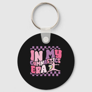 Groovy Gymnast In My Gymnastics Era Funny Cheerlea Key Ring