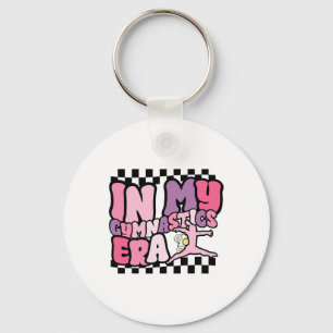 Groovy Gymnast In My Gymnastics Era Funny Cheerlea Key Ring