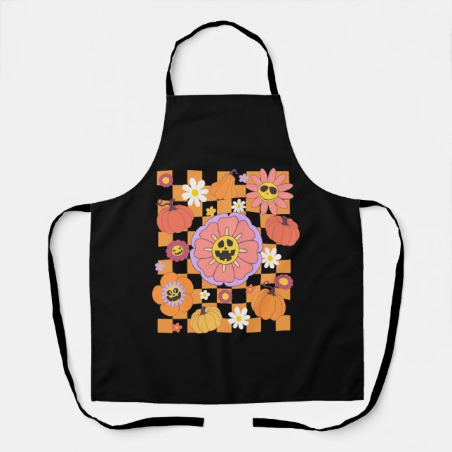 Groovy Halloween Apron (Front)