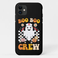 Groovy Halloween Boo Boo Crew Nurse Ghost