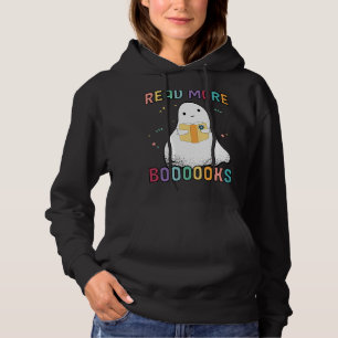 Groovy Halloween Booooks Ghost Boo Read More Books Hoodie