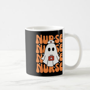 Groovy Halloween Nurse Ghost Funny Nursing Costume Coffee Mug