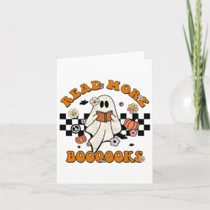 Groovy Halloween Read More Books Cute Boo Read A B Card