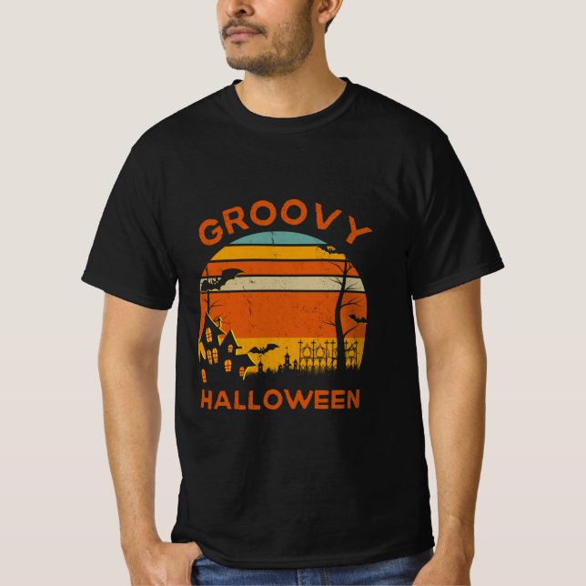 "Groovy Halloween Vibes – Limited Edition Tee (Front)