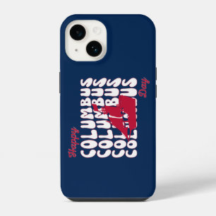 Groovy Happy Christopher Columbus Day 2023 iPhone 14 Case