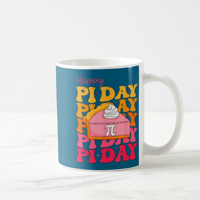 Groovy happy day spiral math teacher day lover  coffee mug (Right)