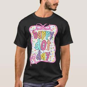 Groovy Happy Dot Day Colourful Polka Dot Kids Boys T-Shirt