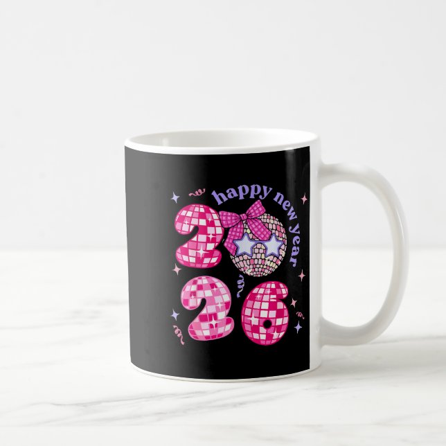 Groovy Happy New Year Party 2026 Girls Kids Toddle Coffee Mug (Right)