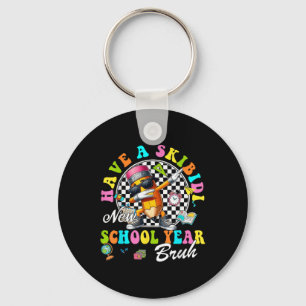 Groovy Have A Skibidi New School Year Bruh Pencil  Key Ring
