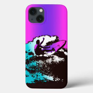 Groovy Hawaiian Surfer 1960s Retro Graphic iPhone 13 Case