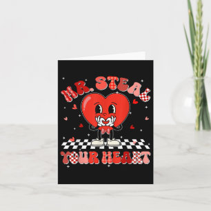 Groovy Heart Mr Steal Your Heart Valentines Days B Card