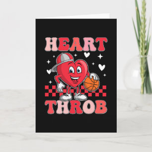 Groovy Heart Throb Valentines Day Sketll Toddler B Card