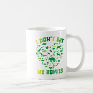 Groovy Heart Vegetarian I Don't Eat My Homies Vega Coffee Mug