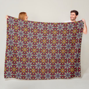 Groovy Heavenly Flower Power Fleece Blanket