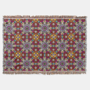 Groovy Heavenly Flower Power Throw Blanket