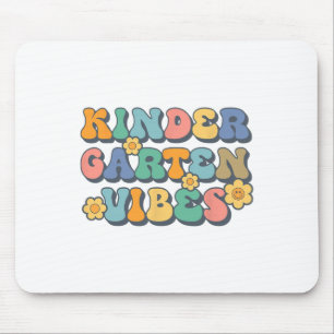 Groovy Hello Kindergarten Vibes Retro Teacher Ck T Mouse Pad