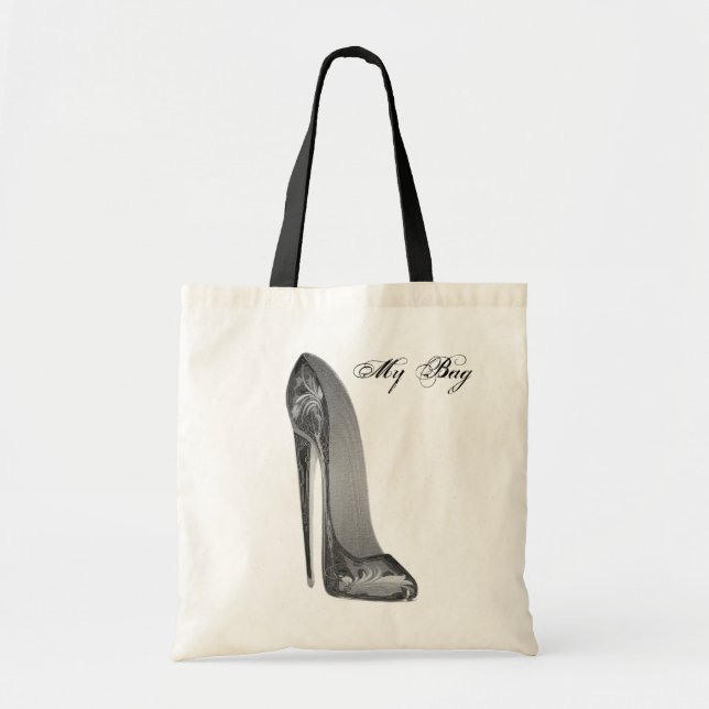 Groovy High Heel Stiletto Shoe Art Gifts Tote Bag (Front)